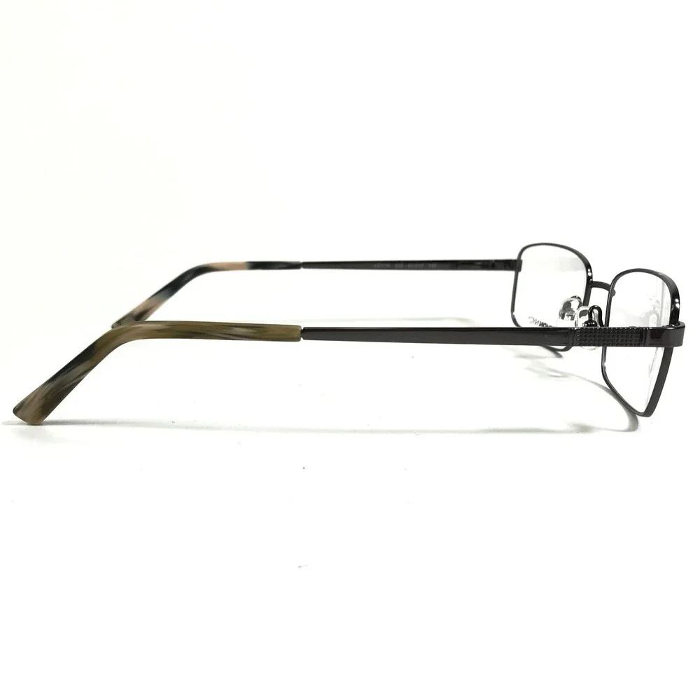 Marchon NYC Eyeglasses Frames 033 ASTOR Silver Rectangular Full Rim 54-17-145